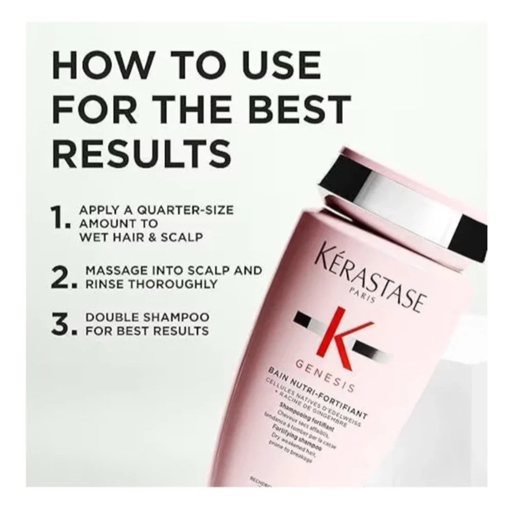 Kerastase Paris Genesis Bain NUTRI Fortifiant Shampoo 8.5oz / 250ml New